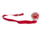 Portachupete huellita bordado Makuku - rojo - comprar online