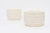 Vela blanca en recipiente de cerámica con textura-Mediano - comprar online