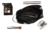 Portacosmético Neceser-Negro estampado huellitas blancas interior negro/Ron