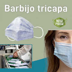 NEW MASK - Barbijo tri capa