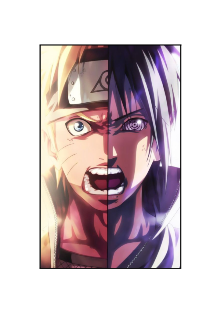 CAMISETA NARUTO E SASUKE