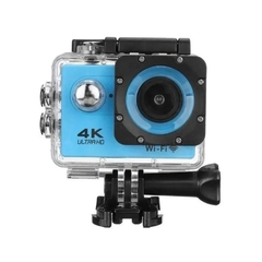 Câmera de Ação 4K , Fotografia e Filmagem Ultra HD Com Wi-fi a Prova D’Água Azul - comprar online