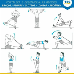 Elástico de Tensão Multifuncional Exercicios para Braços e Pernas - comprar online