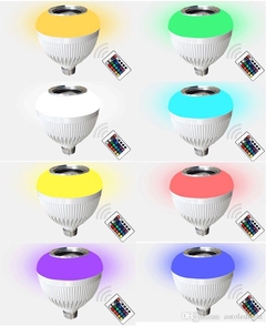 Lampada Musical Caixa Som Bluetooth Luz Led RGB com Controle - ShopiBel Eletrônicos & Tecnologia