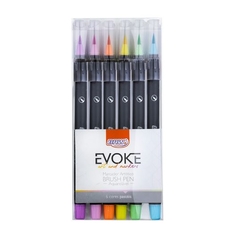 Estojo Brush Pen Evoke 6 cores Pastel