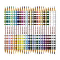 Lápis de Cor Escolar FABER-CASTELL Bicolor 24 Unds/48 Cores na internet