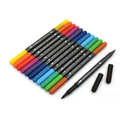 Brush Pen Ponta Dupla Aquarelável STAEDTLER - 12 cores - comprar online