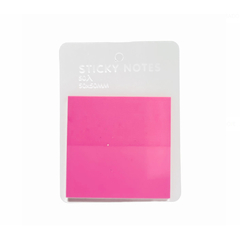 Bloco Notas Adesivas Transparente Rosa 50fls 5cmx5cm