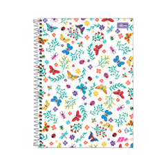 Caderno Espiral Capa Dura Universitário 1 Matéria D+ Feminino 96 Fls "Bichinhos" TILIBRA