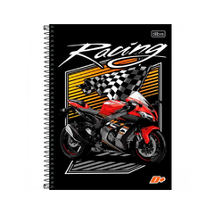 Caderno Espiral Capa Dura Universitário 1 Matéria D+ Masculino 96 Fls "Racing" TILIBRA