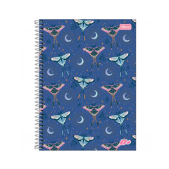 Caderno Espiral Capa Dura Universitário 1 Matéria D+ Feminino 96 Fls "Borboletas" TILIBRA