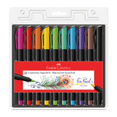 Brush Pen Super Soft Faber-Castell 10 cores