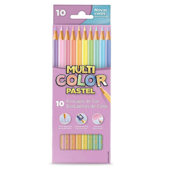Lápis de Cor Multicolor Tons Pastéis 10 Cores Faber-Castell