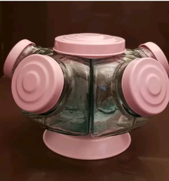 Mini baleiro giratório rosa - comprar online