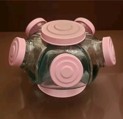 Mini baleiro giratório rosa na internet