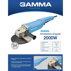 AMOLADORA 7" 2000W GAMMA