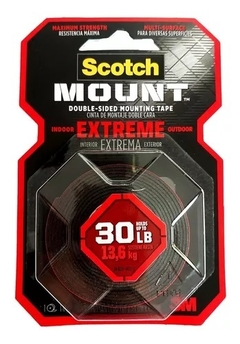 CINTA DOBLE FAZ MONTAJE EXTREME 2,5cm X 1,5 mts