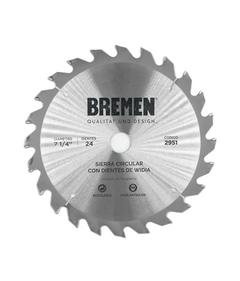 DISCO DE SIERRA 7 1/4" BREMEN (ver variantes de dientes)