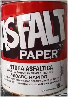 PINTURA ASFALTICA ASFALT PAPER (ver tamaños)