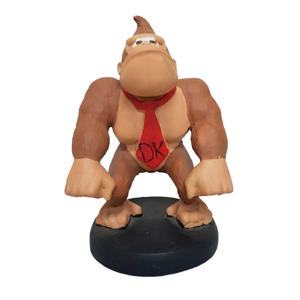 ESTATUA MACACO DONKEY KONG SUPER MARIO 15CM RESINA