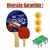 KIT RAQUETE PING PONG + BOLINHAS RACKET - Aladdin Presentes