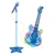 Guitarra Infantil Com Microfone Pedestal Toca MP3 Luz Azul - comprar online