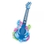 Guitarra Infantil Com Microfone Pedestal Toca MP3 Luz Azul na internet