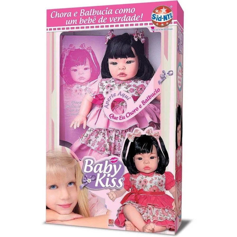 Boneca Bebe Reborn Barato Barata Super Baby Kiss Linda