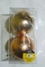 BOLA NATALINA LISO DOURADA 10CM 2UN