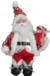 BONECO PAPAI NOEL A CORDA 30CM VERMELHO OU CINZA