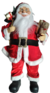 BONECO PAPAI NOEL COM URSO E SACO 60CM ENFEITE NATALINO - comprar online