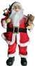 BONECO PAPAI NOEL COM URSO E SACO 60CM ENFEITE NATALINO