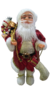 BONECO PAPAI NOEL SACO DE PRESENTE BRANCO 40CM na internet