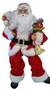 BONECO PAPAI NOEL 45CM SACO PRESENTE SENTADO