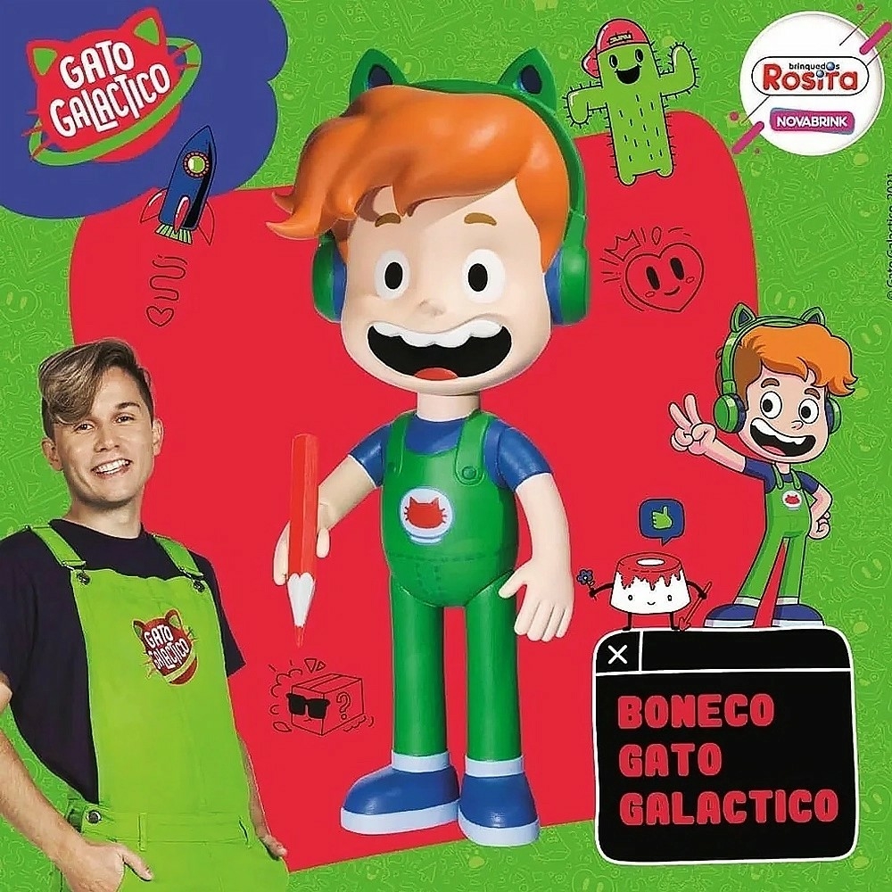 Kit Atividades Gato Galático Jogo Crianca Brinquedo Galatico