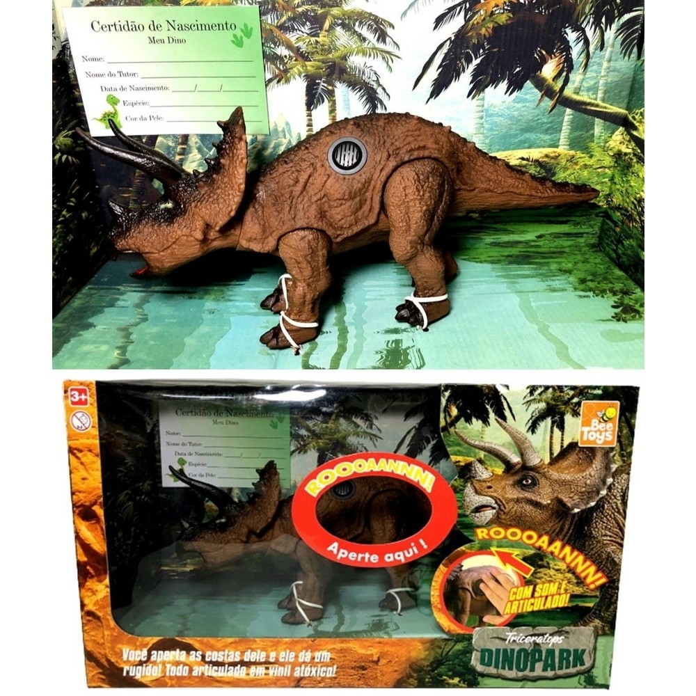 Kit 3 Mini Bonecos Articulados 12cm Baby Dinossauro Jurassic World