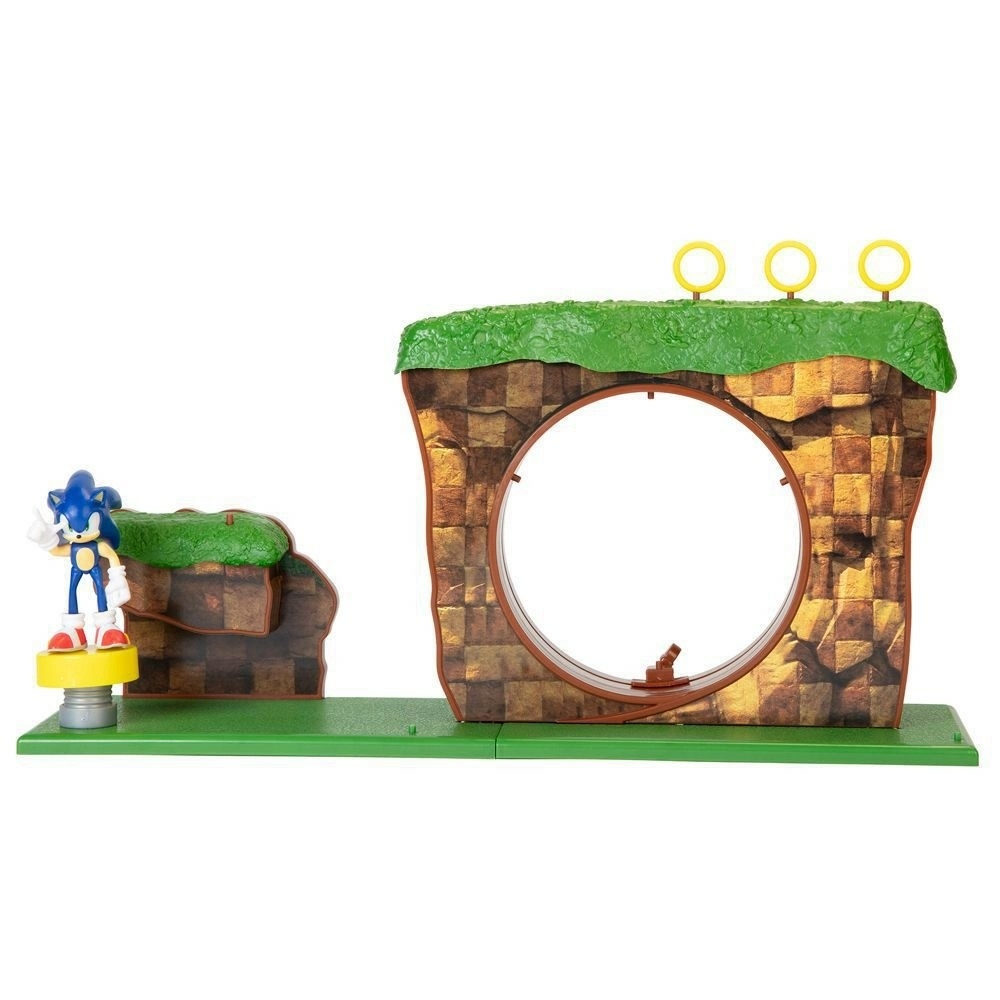 Playset e Mini Figura - Sonic - Green Hill Zone - Candide