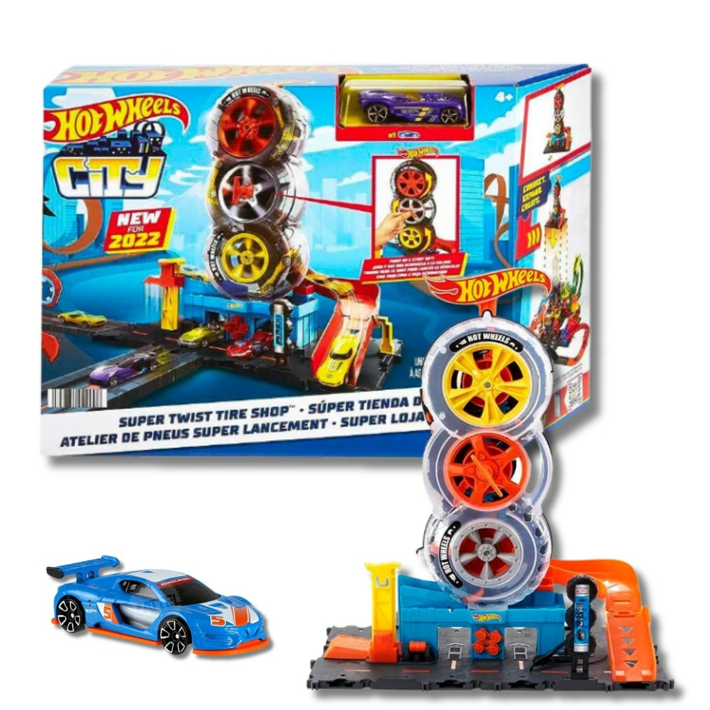 Pista - Hot Wheels - Super Loja De Pneus City - HDP02 - MATTEL