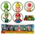 KIT SUPER MARIO E AMIGOS 5 PERSONAGENS CANDIDE YOSHI FRIENDS