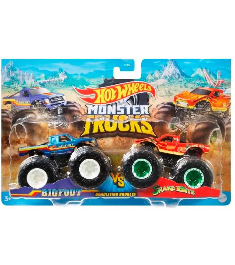 Carrinho Hot Wheels Monster Truck Pack Com 2 Fyj64 Mattel - Loja