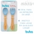 KIT TALHERES BAMBU SILICONE COLHER + GARFO BUBA BEBE MACIA - comprar online