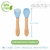 KIT TALHERES BAMBU SILICONE COLHER + GARFO BUBA BEBE MACIA - Aladdin Presentes