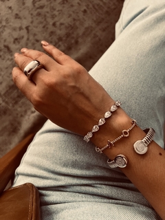 PULSEIRA LOVE BANHO OURO 18K CRAVEJADA EM ZIRCÔNIAS - Julia lottermann acessorios