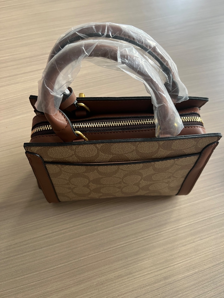 Bolsa Coach Beige Chica