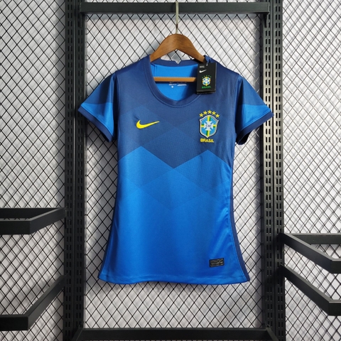 Camisa Seleção Brasil II 20/21 Torcedor Nike Feminina - Azul+amarelo