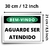 Placa Bem-Vindo Aguarde Ser Atendido 30x21cm - comprar online