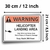 Placa Warning Helicopter 30x21cm Waterproof - comprar online