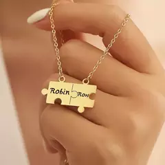 Collar rompecabezas personalizadle - comprar en línea