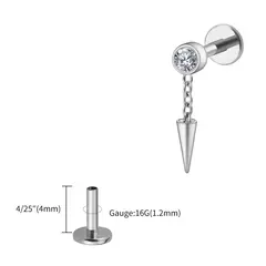 Labret titanio flecha caída - comprar en línea