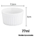 Ramekin Porcelana Branco 77ml Barestho / 1205